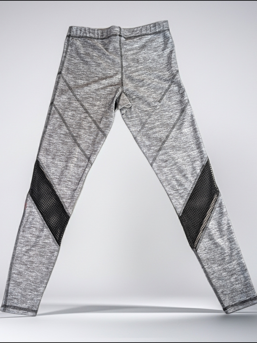 Terez Grey Heathered varsity Legging‎ Women's M Mesh - Picture 2 of 6